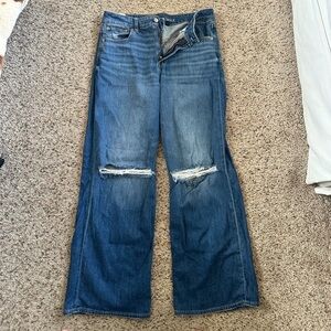 American Eagle Super High Rise Baggy Wide Leg Jean